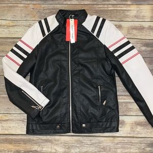 Men’s designer leather jacket